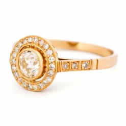 Diamond rose gold 14k Target Ring 15469-5203