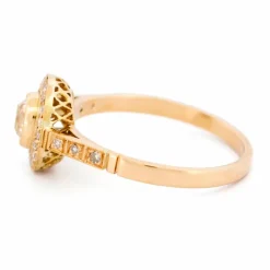Diamond rose gold 14k Target Ring 15469-5203