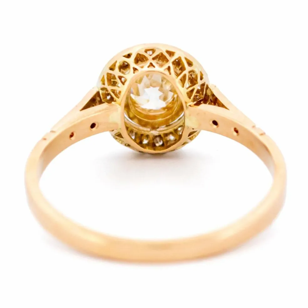 Diamond rose gold 14k Target Ring 15469-5203