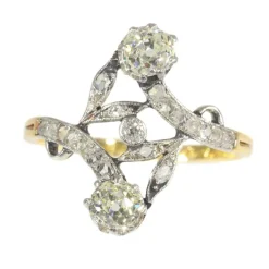 Diamond toi et moi ring