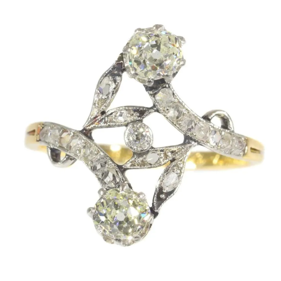 Diamond toi et moi ring