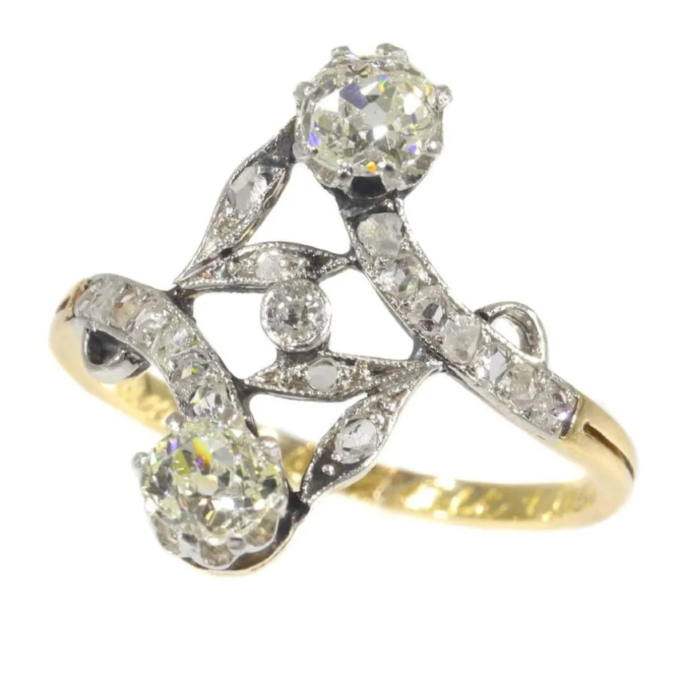 Diamond toi et moi ring