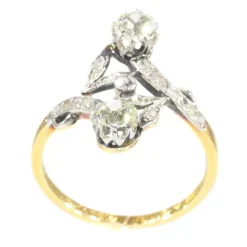 Diamond toi et moi ring
