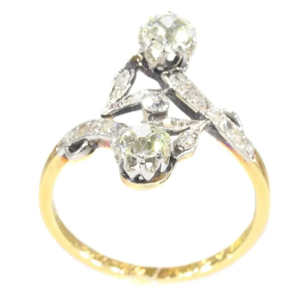 Diamond toi et moi ring