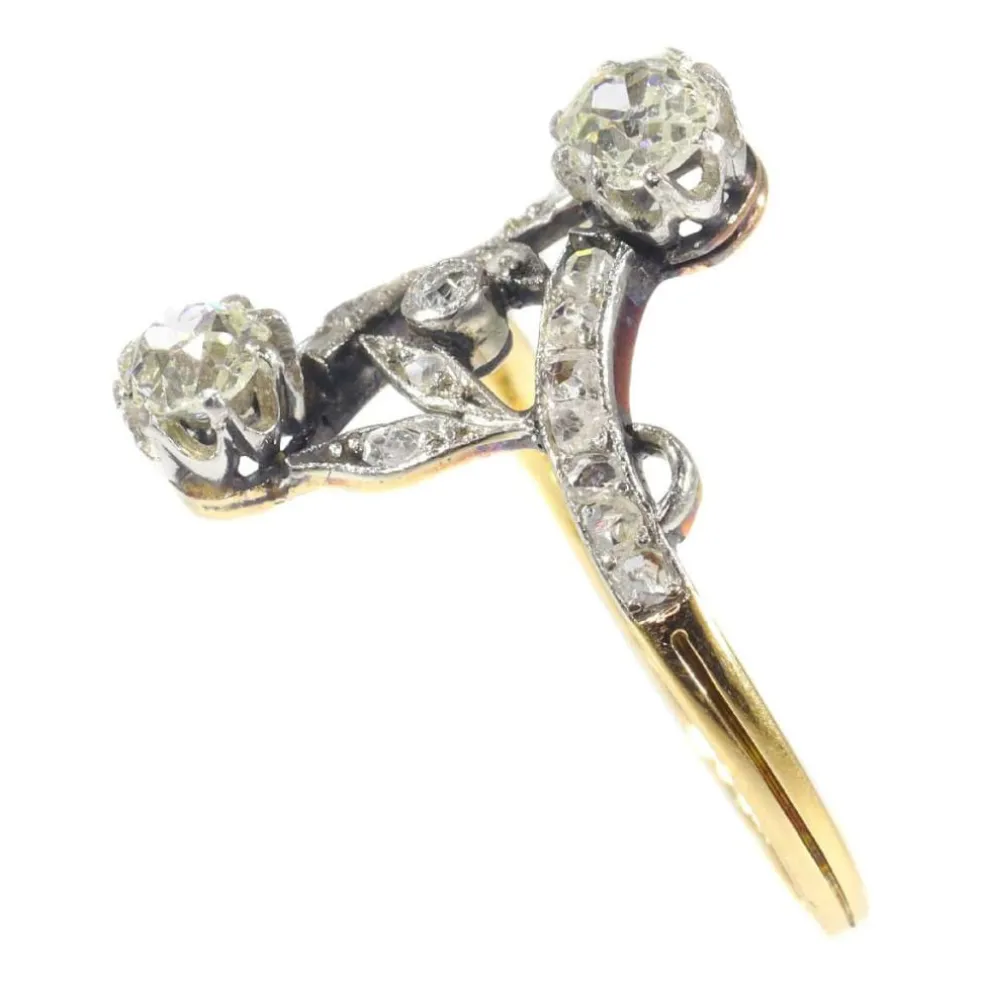 Diamond toi et moi ring