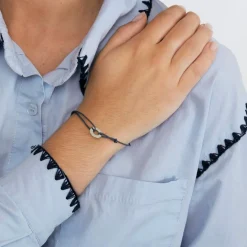 DIHN VAN - Bracelet Cible petit modèle en or blanc
