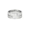 DINH VAN - Bague Seventies or gris diamants