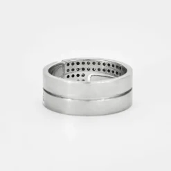 DINH VAN - Bague Seventies or gris diamants