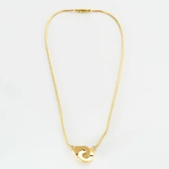 DINH VAN - MENOTTES R12- Collier en or jaune et diamant