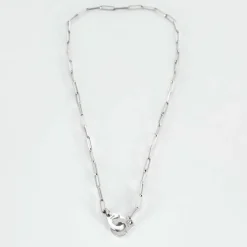 DINH VAN- MENOTTES- Collier en or blanc