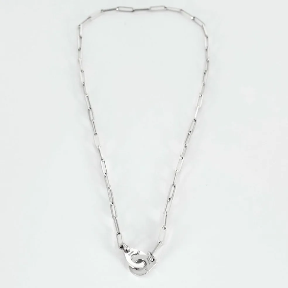DINH VAN- MENOTTES- Collier en or blanc