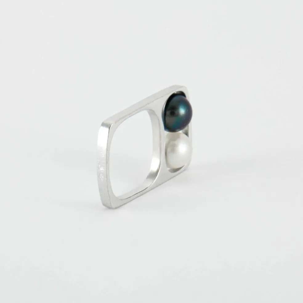 DINH VAN pour PIERRE CARDIN - Bague Perles