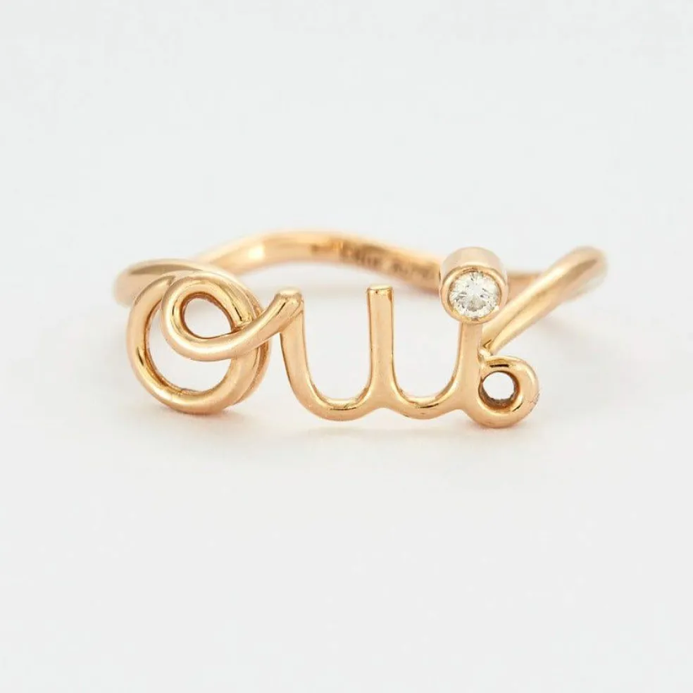 DIOR - AMOUR - Bague jonc en or jaune