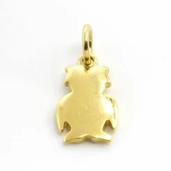 DODO pendentif CHOUETTE or jaune
