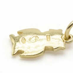 DODO pendentif CHOUETTE or jaune