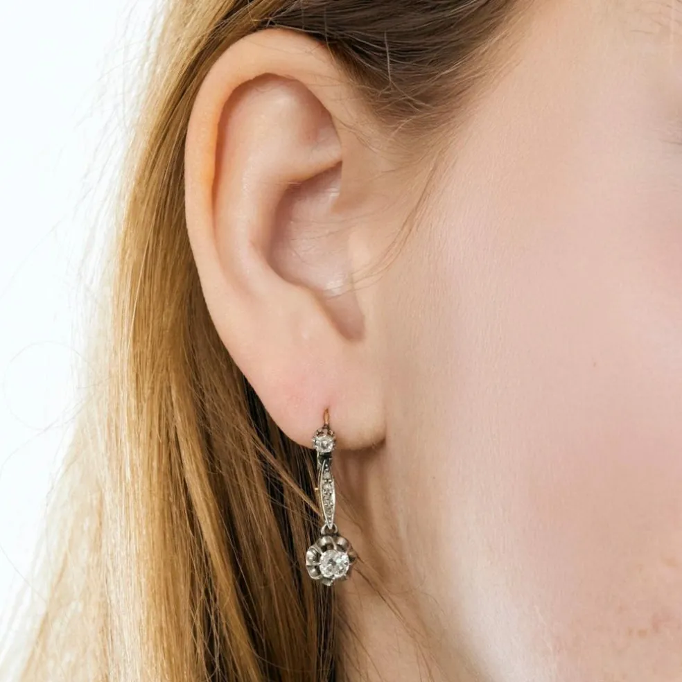 Dormeuses 2 ors diamants