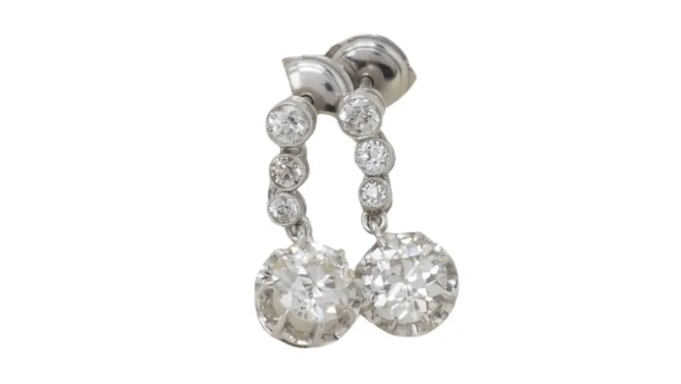 Dormeuses anciennes diamants