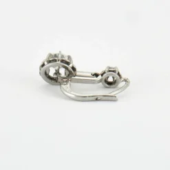 Dormeuses en platine & diamants
