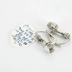 Dormeuses en platine & diamants