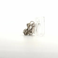 Dormeuses Or Blanc 18k