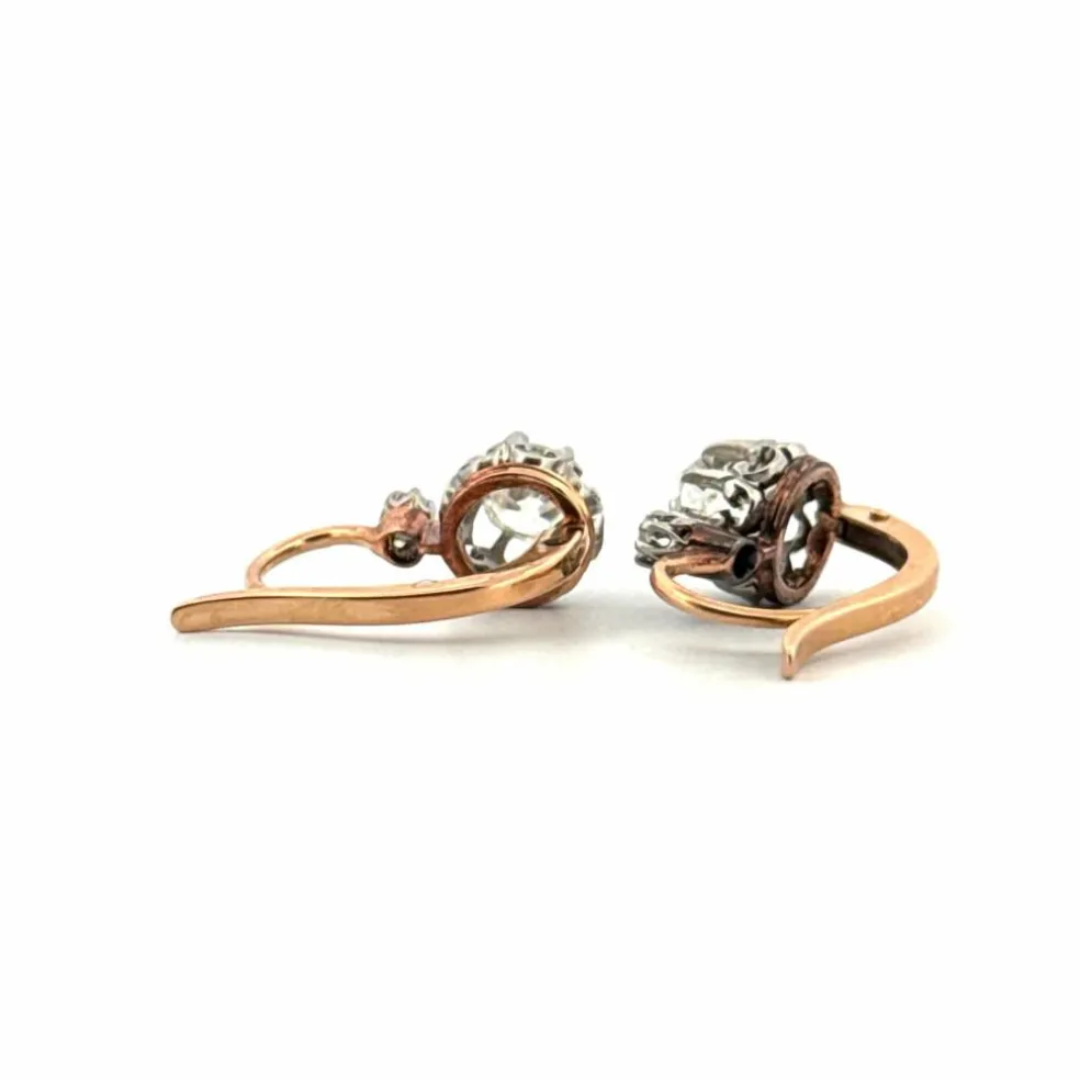Dormeuses Or Jaune 18k & Diamants