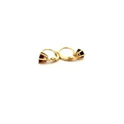 Dormeuses Or Jaune 18k & Rubellite