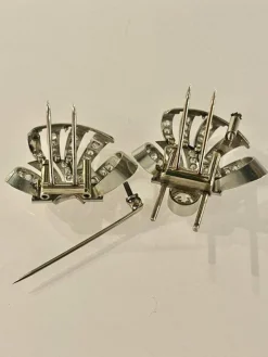 Double Clip Or Et Diamants