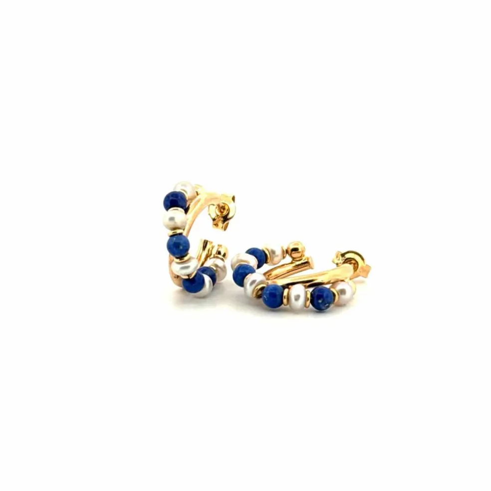 Doubles Créoles Or Jaune 18k