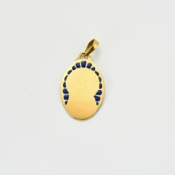 DROPSY - Médaille de la Vierge en or et émail plique-à-jour