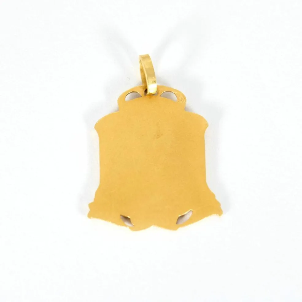 DROPSY-Médaille Vierge sous les lys or jaune