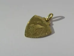 Emile MONIER pendentif Art Nouveau Amour Cœur