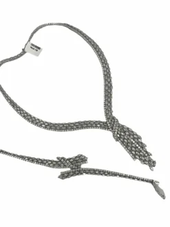 Ensemble collier et bracelet en or blanc et diamants haut de gamme