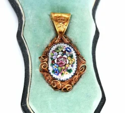 Ensemble de 3 micromosaïques 1850