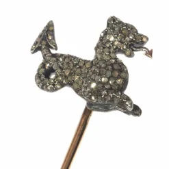 Epingle à cravate griffon chargée de diamants