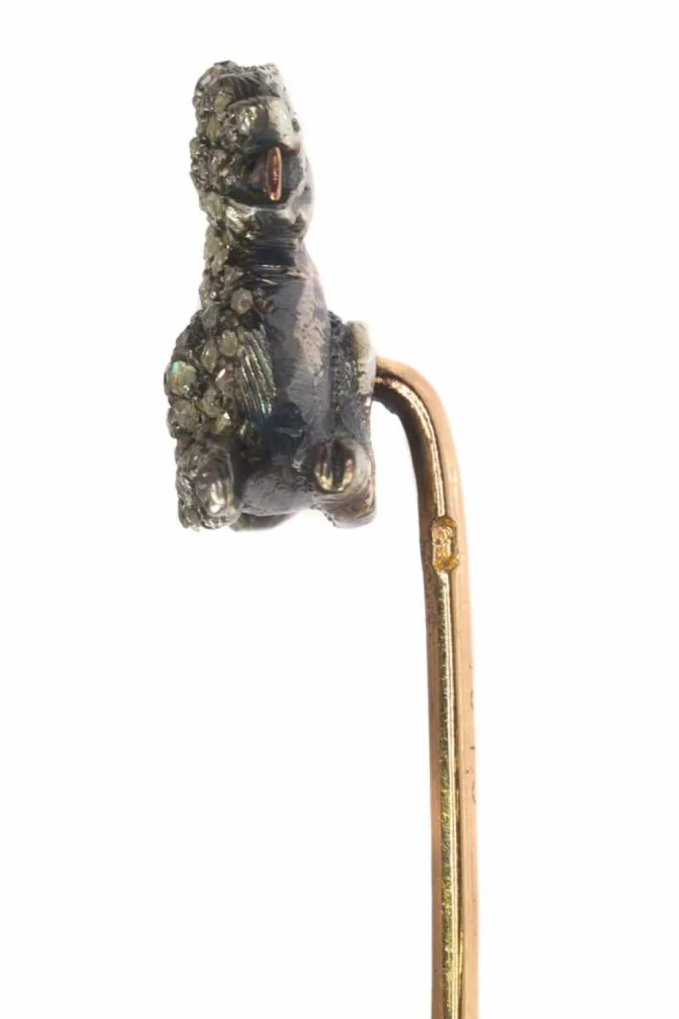 Epingle à cravate griffon chargée de diamants