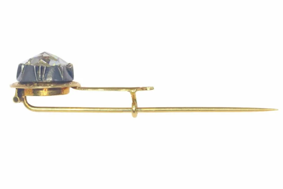 Epingle antique Diamant taillé en rose