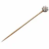 Epingle antique or jaune, diamant taille ancienne (circa 1900)