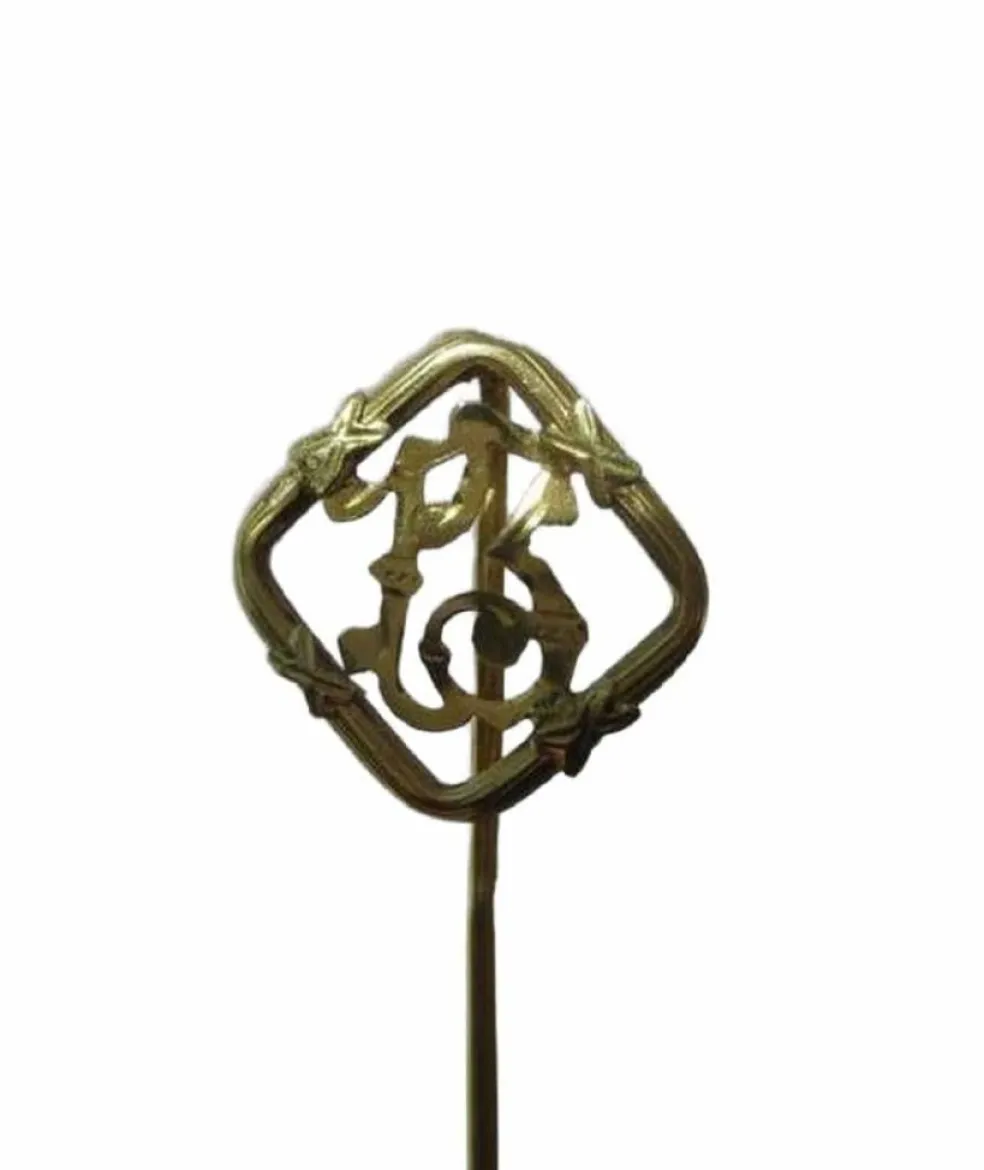 Epingle chiffre 13 porte-bonheur XIXe