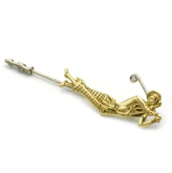 Epingle Golfeuse - Or & Diamant