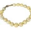 Fermoir de bracelet en or jaune avec perles