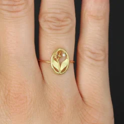 Fine bague ancienne or perle