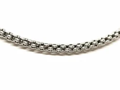 Fope Collier Maille pop-corn Or blanc