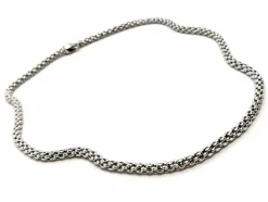 Fope Collier Maille pop-corn Or blanc