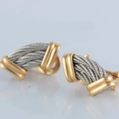 FRED - boucles d'oreilles en or et acier