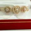 Garrard - Bracelet pétales de roses, or rose et diamants