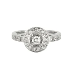 GAYUBO - Bague Solitaire ronde