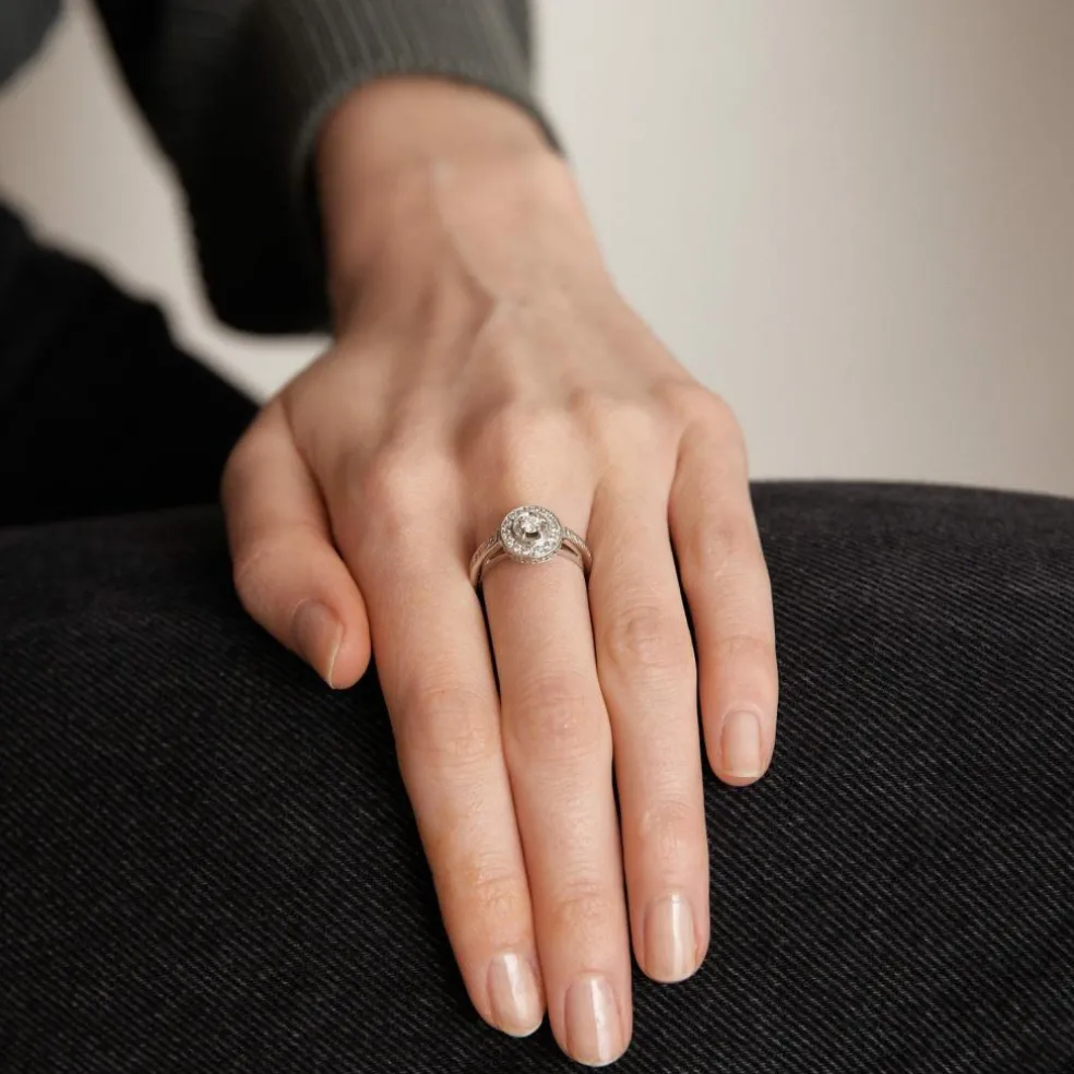 GAYUBO - Bague Solitaire ronde