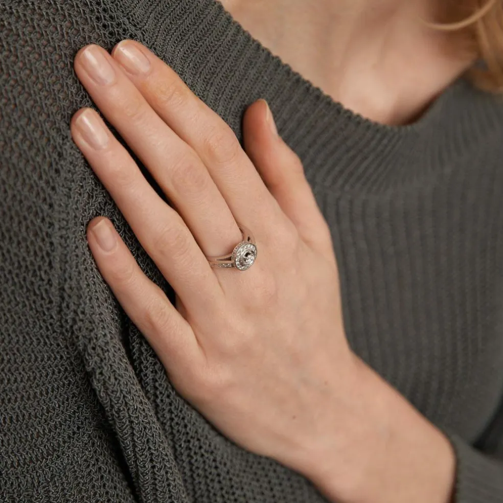 GAYUBO - Bague Solitaire ronde