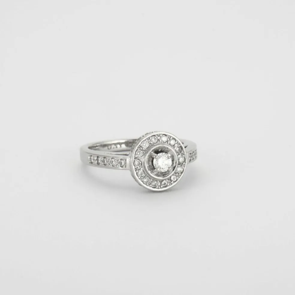 GAYUBO - Bague Solitaire ronde
