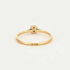 GEMMYO - Baby Lady - Bague solitaire en or jaune